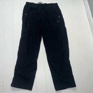 Vintage Nike Y2K Reflective Track Pants Mens XL Black Gorpcore Athletic